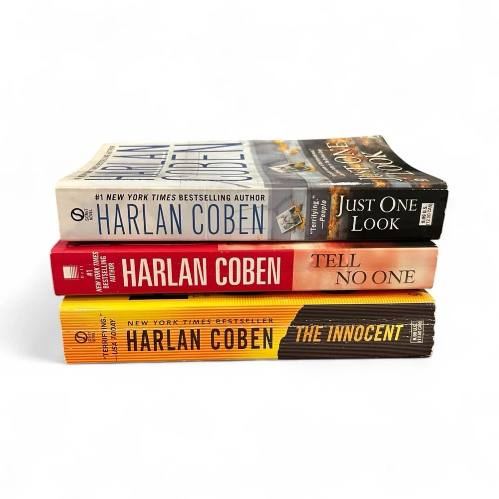 Harlan Coben Book Set - Just One Look, Tell No One, The Innocent - Picture 1 of 3